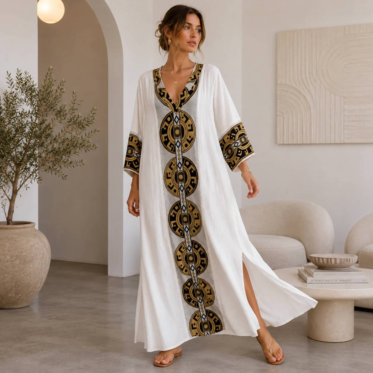 Mystery Resort - Noir Sol Kaftan