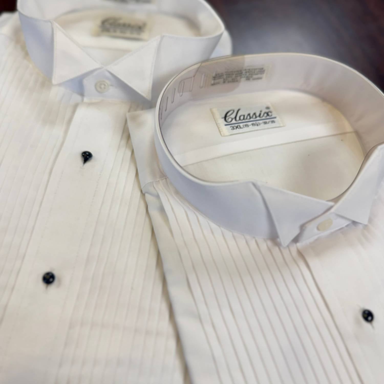 Classix - Men's Pleated Tuxedo Shirt