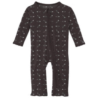 Kickee - Kids' Muffin Ruffle Coverall with 2 Way Zipper