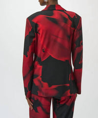 Joseph Ribkoff - Abstract Print Straight Blazer Jacket