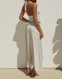 Runaway The Label - Melody Halter Polka Dot Cowl Neck Top