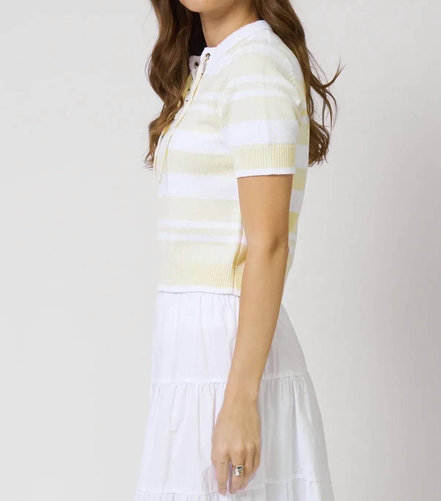 Central Park West - Birdie Lace Up Tee