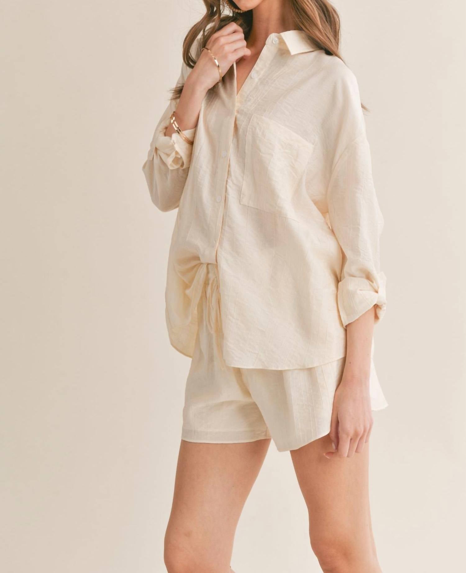 Sage The Label - Clementine Crush Cutout Back Shirt