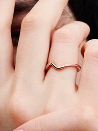 Pandora - Women's Polished Wave Ring