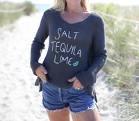 Wooden Ships - Salt/tequila/lime Vneck Sweater