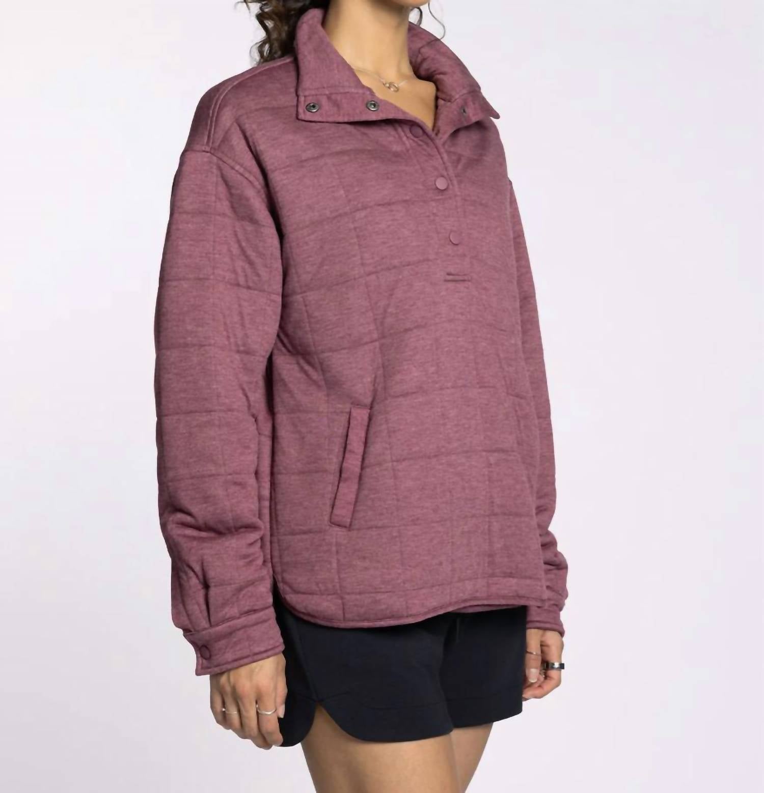 Thread & Supply - Indiana Quilted Half-snap Pullover