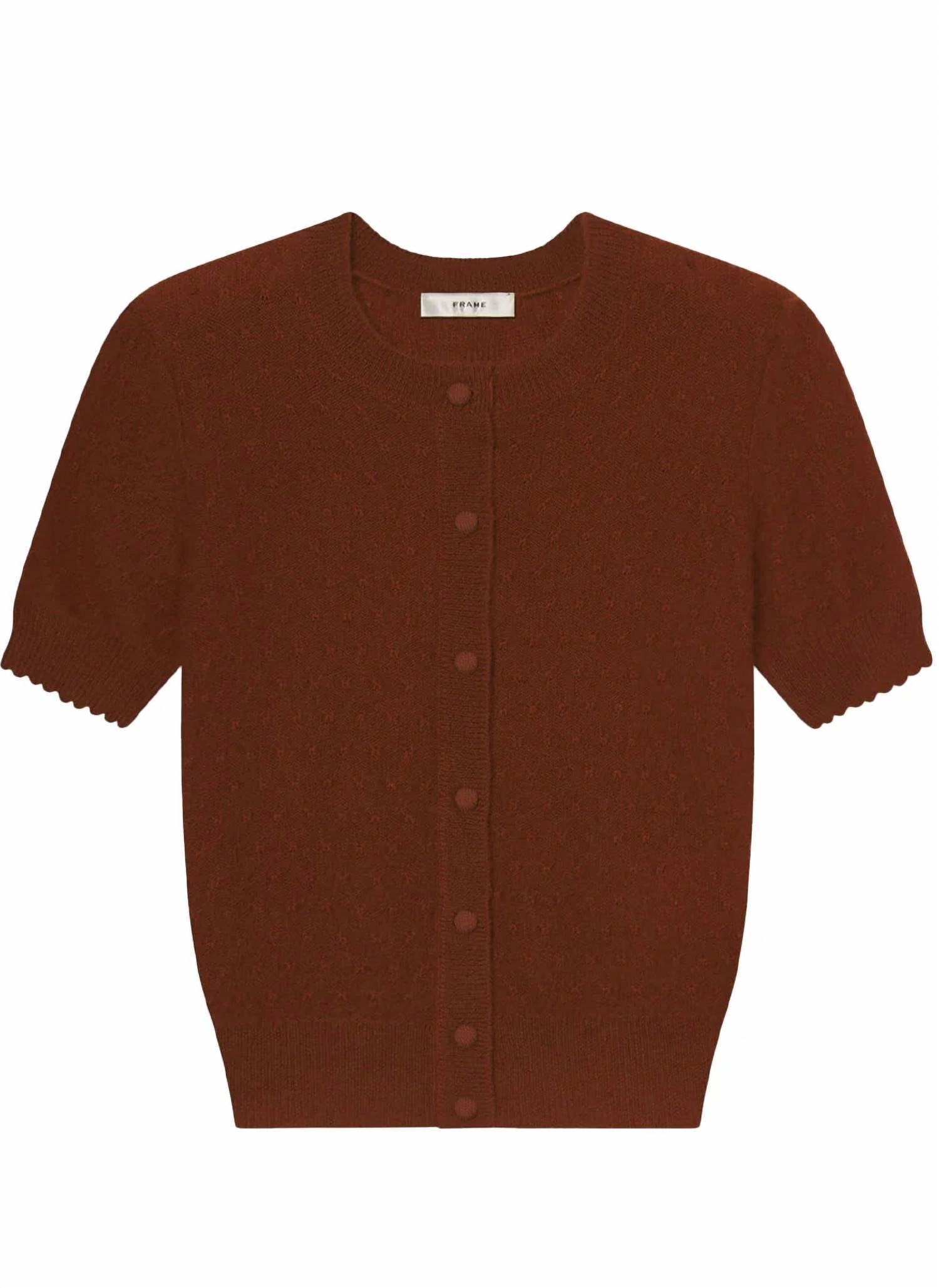 Frame - Cashmere Pointelle Cardigan