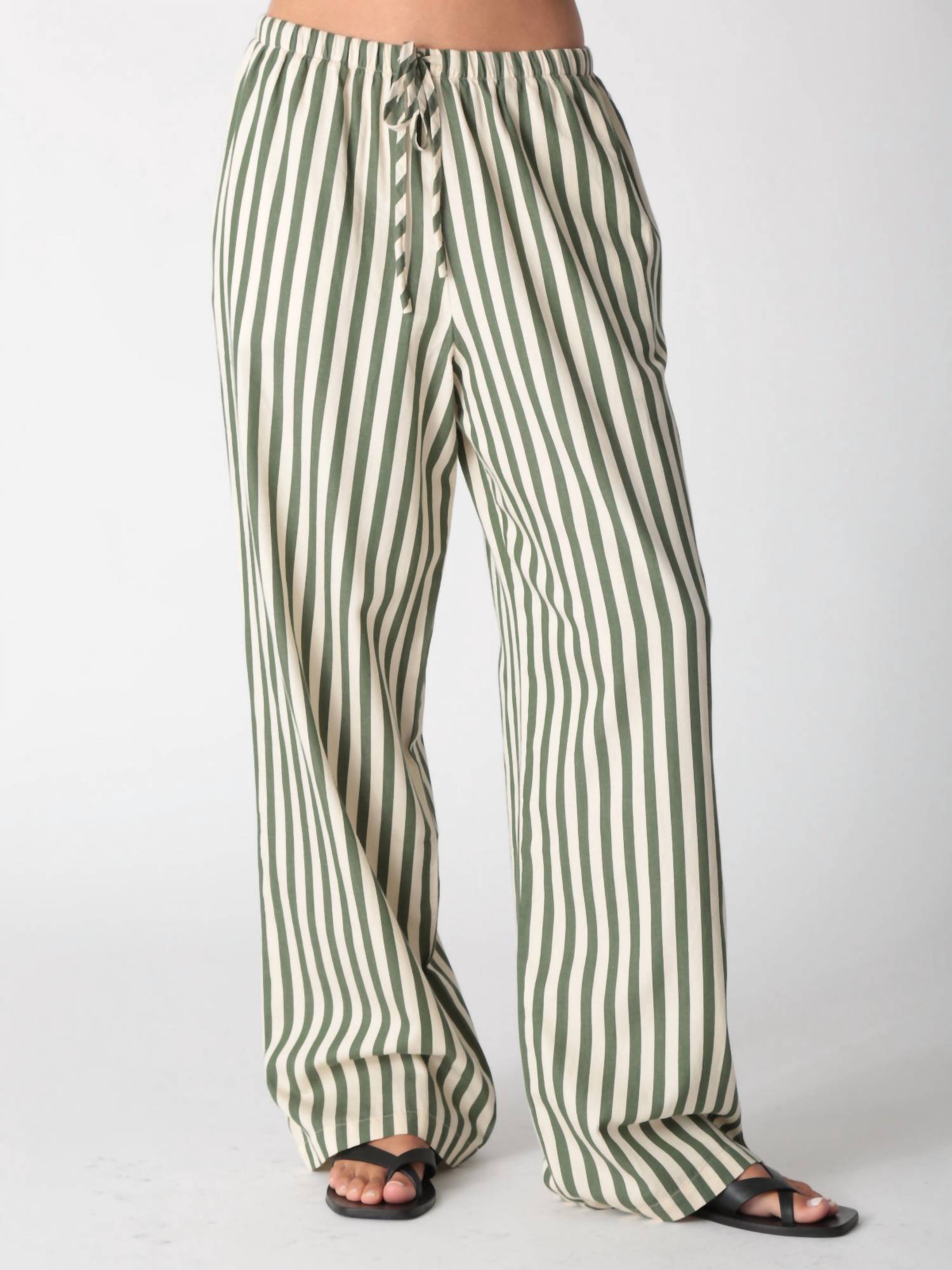 Electric & Rose Pisces Wide Leg Pant in moss - women's pants - view 4