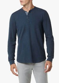 Joe'S Jeans - Dwight Double Face Henley Long Sleeve Sweatshirt