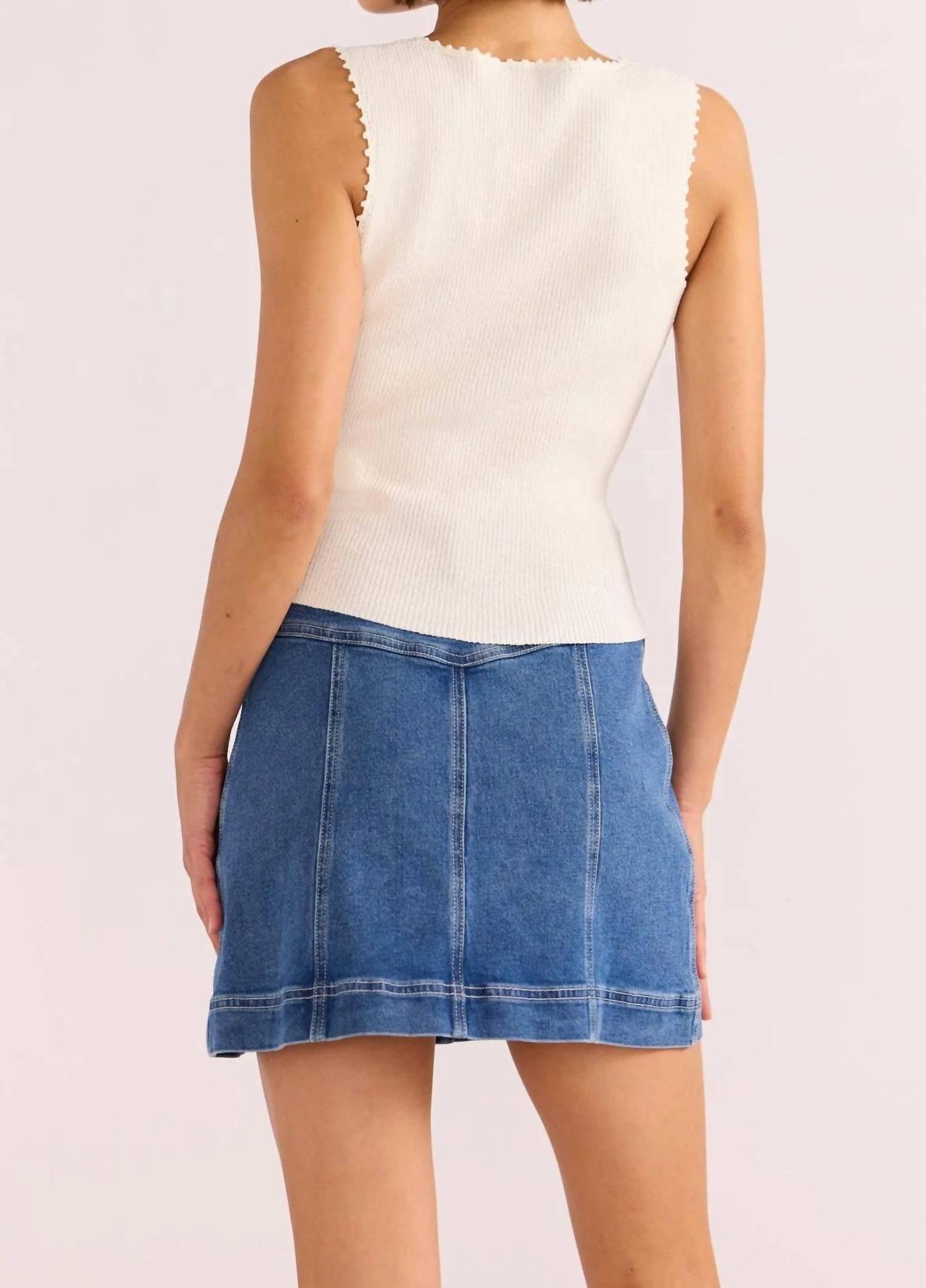 Minkpink - Isla Boucle Knit Tank Top