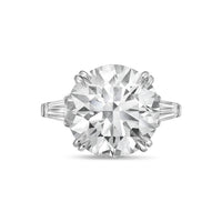 Diana M Jewels - Women's Round & Baguette Lab-grown Diamond Jewelry Ring (2.00 Ct) - Classic