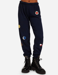 Lauren Moshi - Tanzy Hippie Patches Jogger Sweatpants