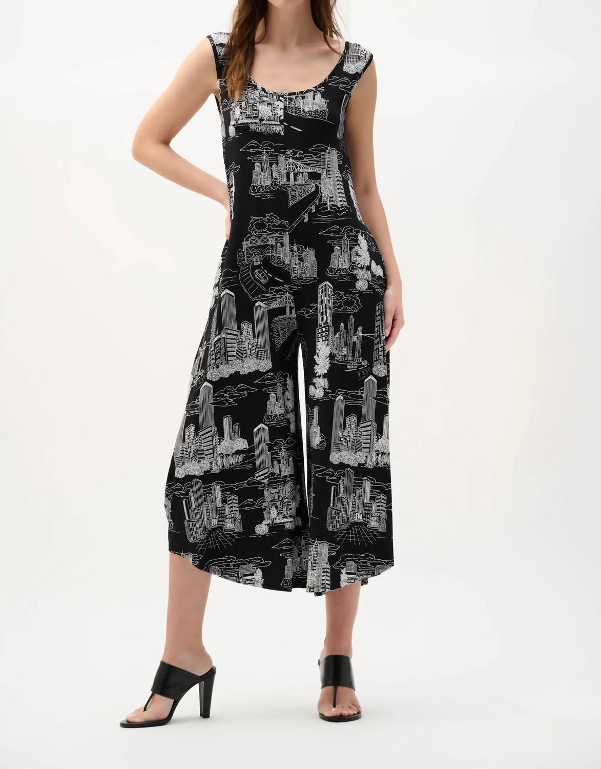 Joseph Ribkoff - Printed Sleeveless Culotte Jumpsuit