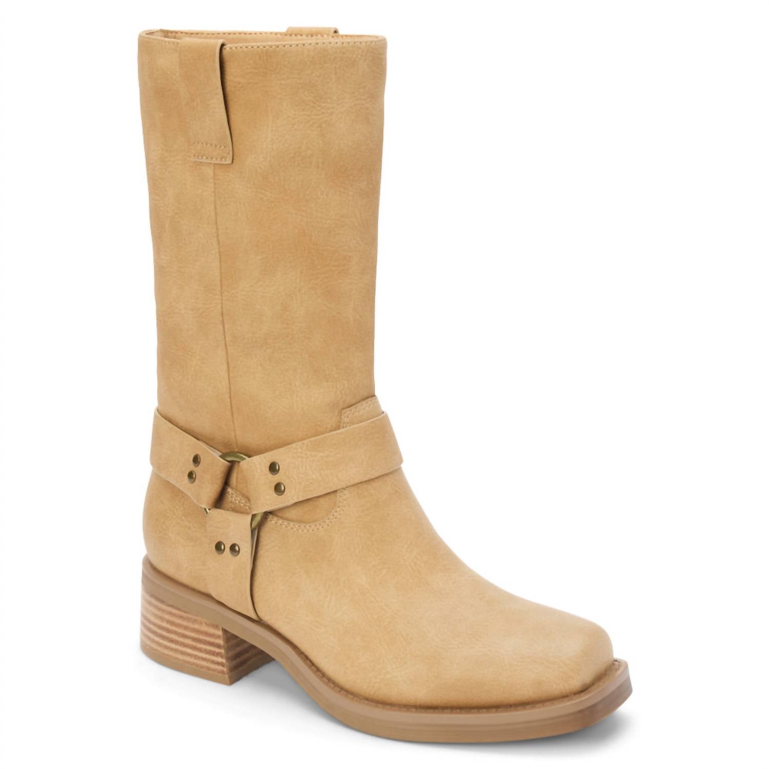 Matisse Women's Autumn Harness Mid Calf Boots in natural - women's heels - detail view