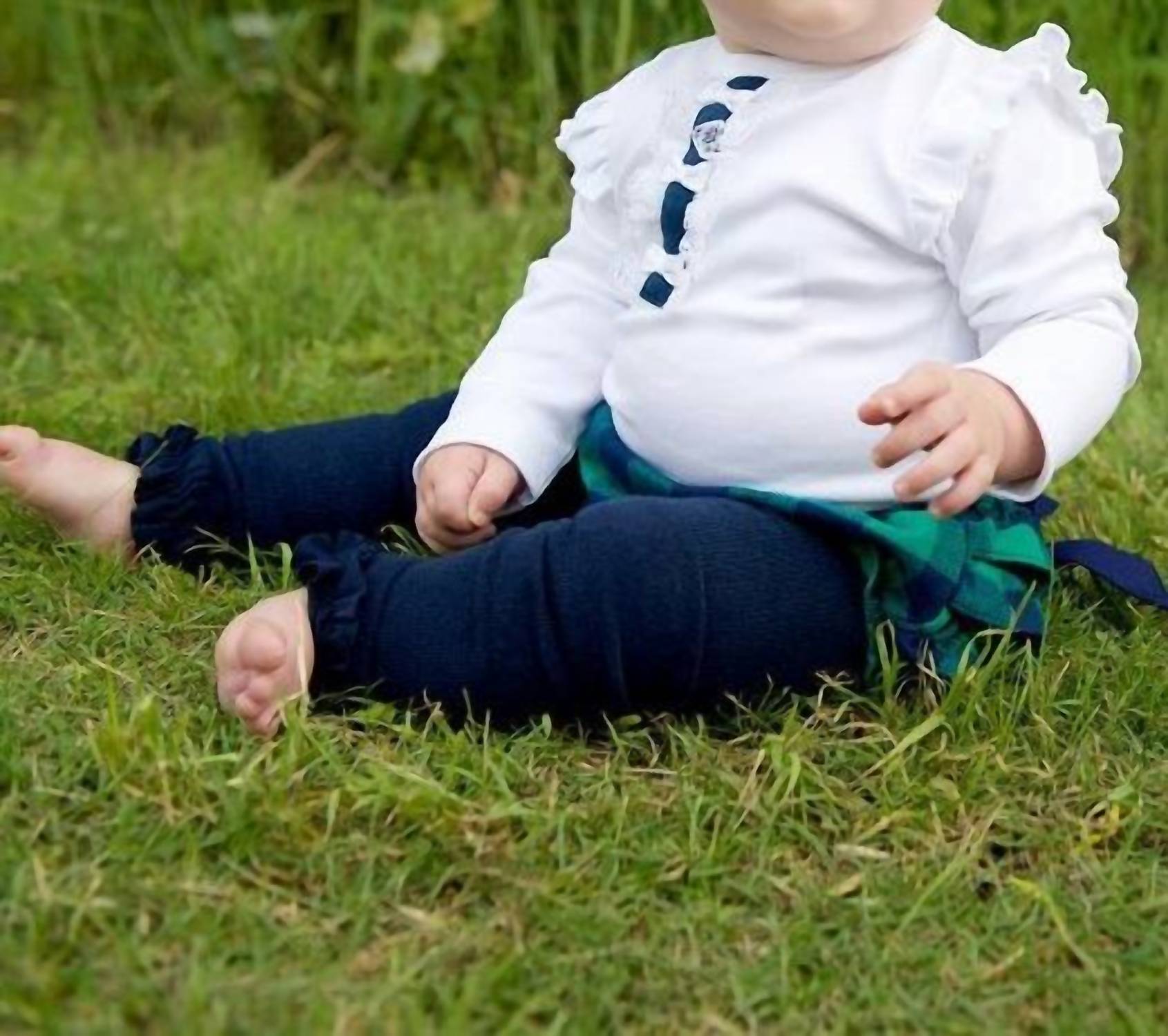 Rufflebutts - BABY GIRLS HENLEY FLUTTER ONESIE