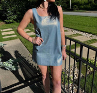 Glam - Scoop Neck Metallic Dress