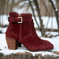 Diba True - Women's Sleek Genuine Suede Leather Booties