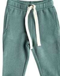 babysprouts Kid's Drawstring Jogger in pine - kids' joggers - detail view