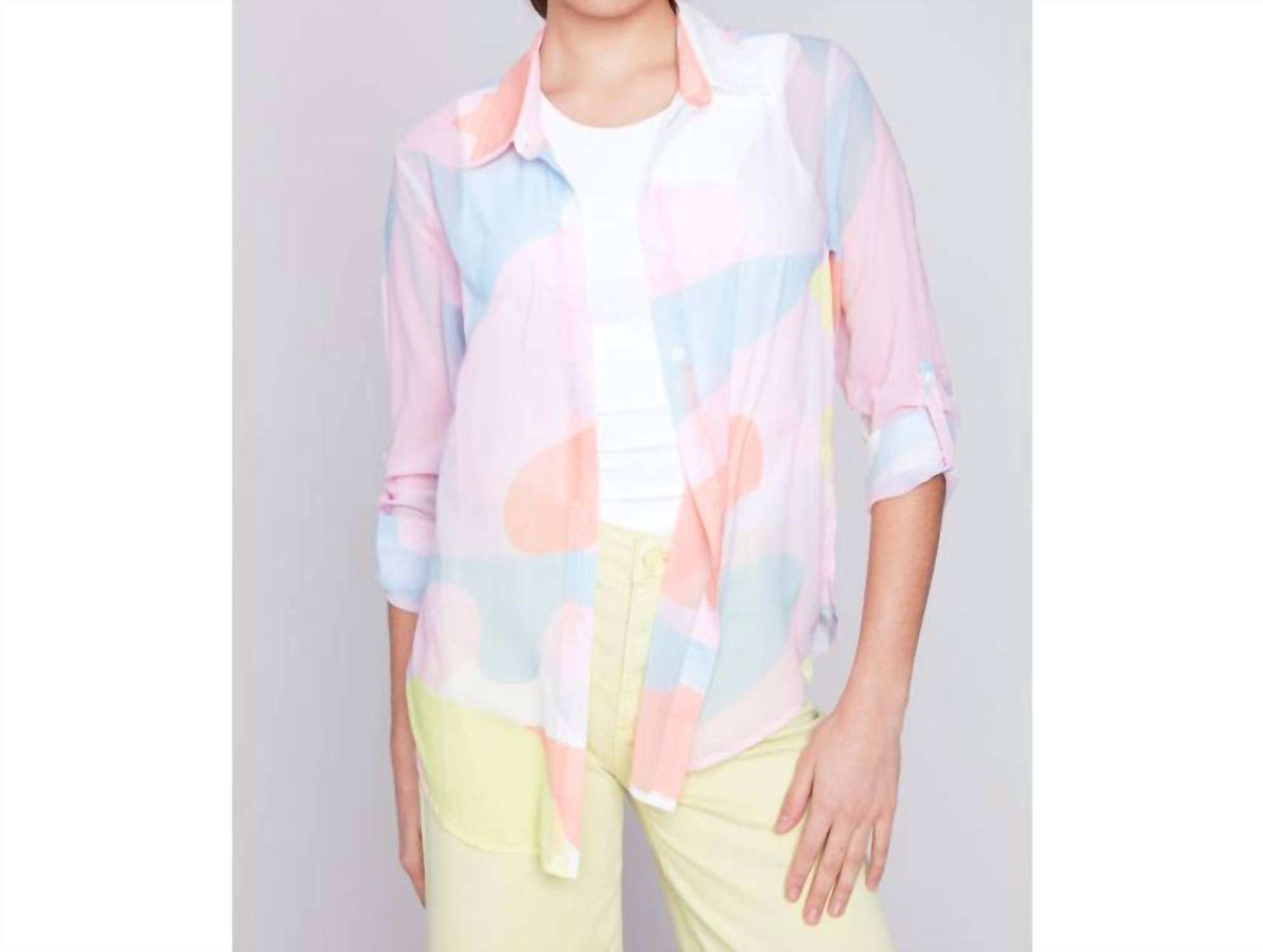 Charlie B - Printed Chiffon Blouse