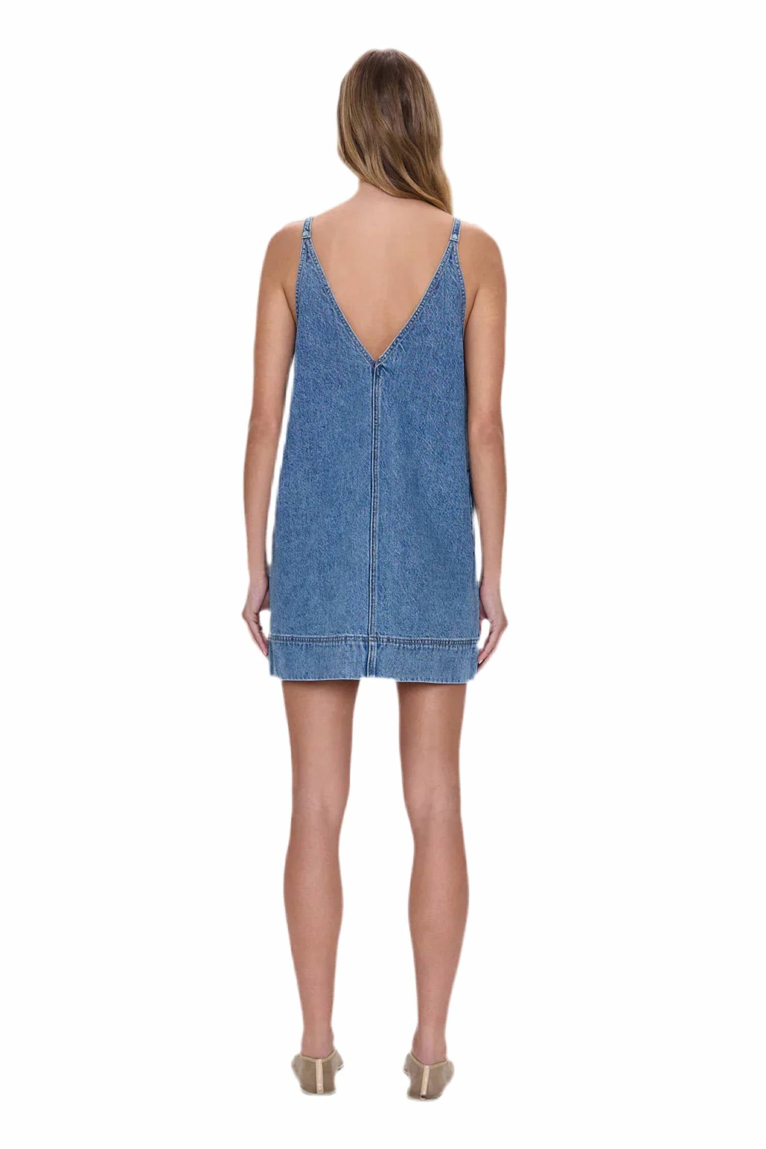 Pistola - Tavi Denim Pop Over Mini Dress