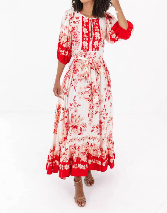 Olivaceous - Teresa Floral Maxi Dress