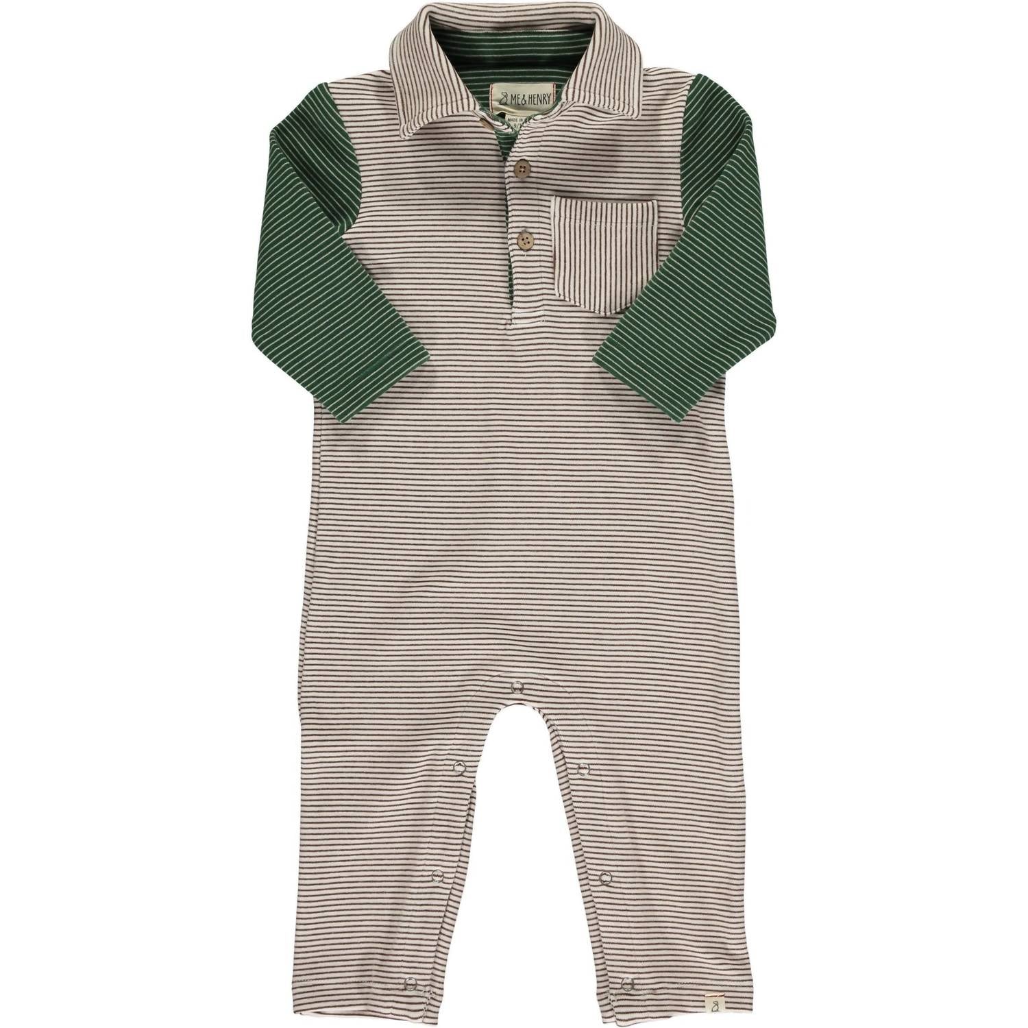 Me & Henry - Boy's Arlington Cosy Polo Romper