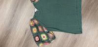 Umgee - Women's Crochet Sleeve Blouse