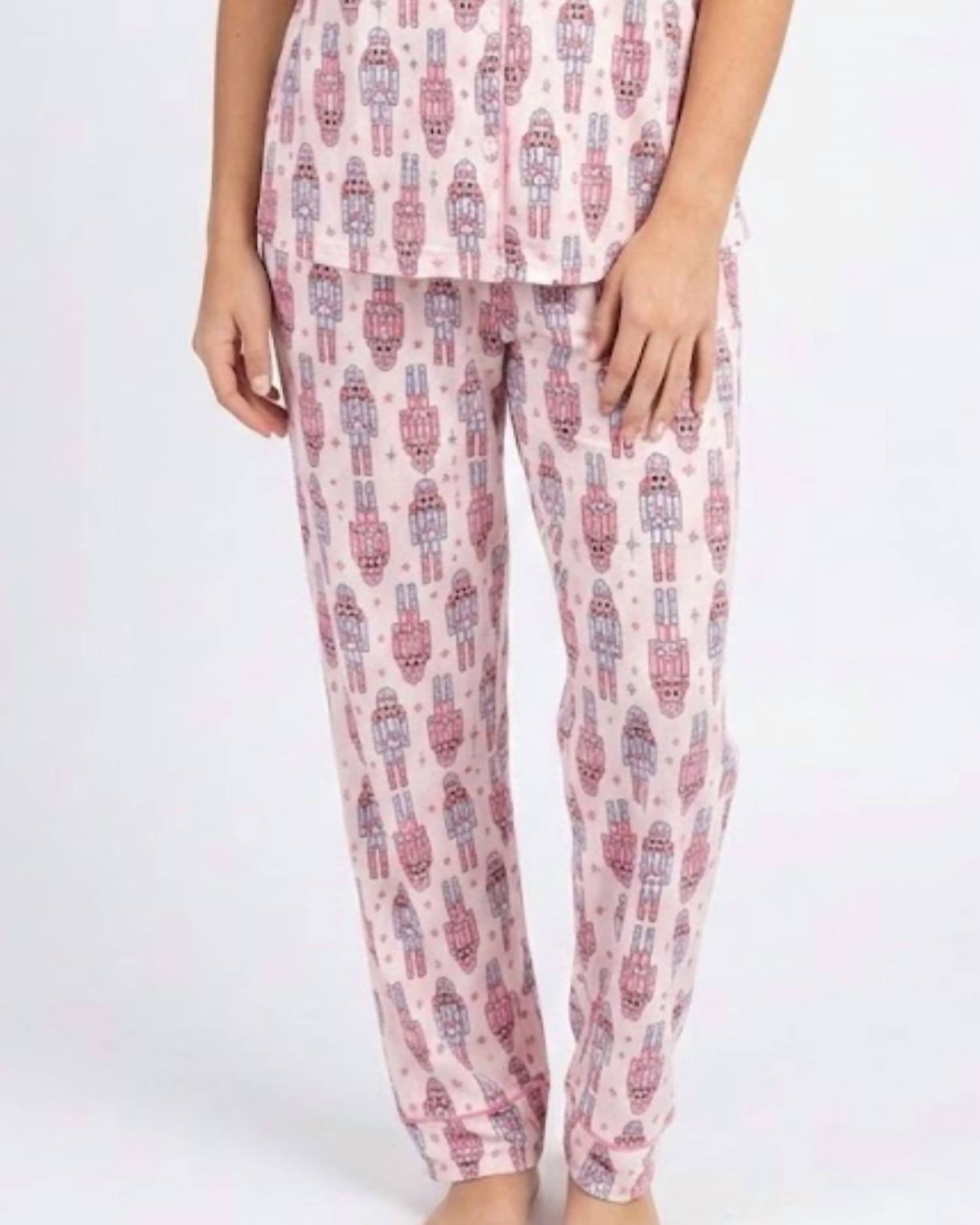 Shirley Stone - Short Sleeve Nutcracker Pajama Set