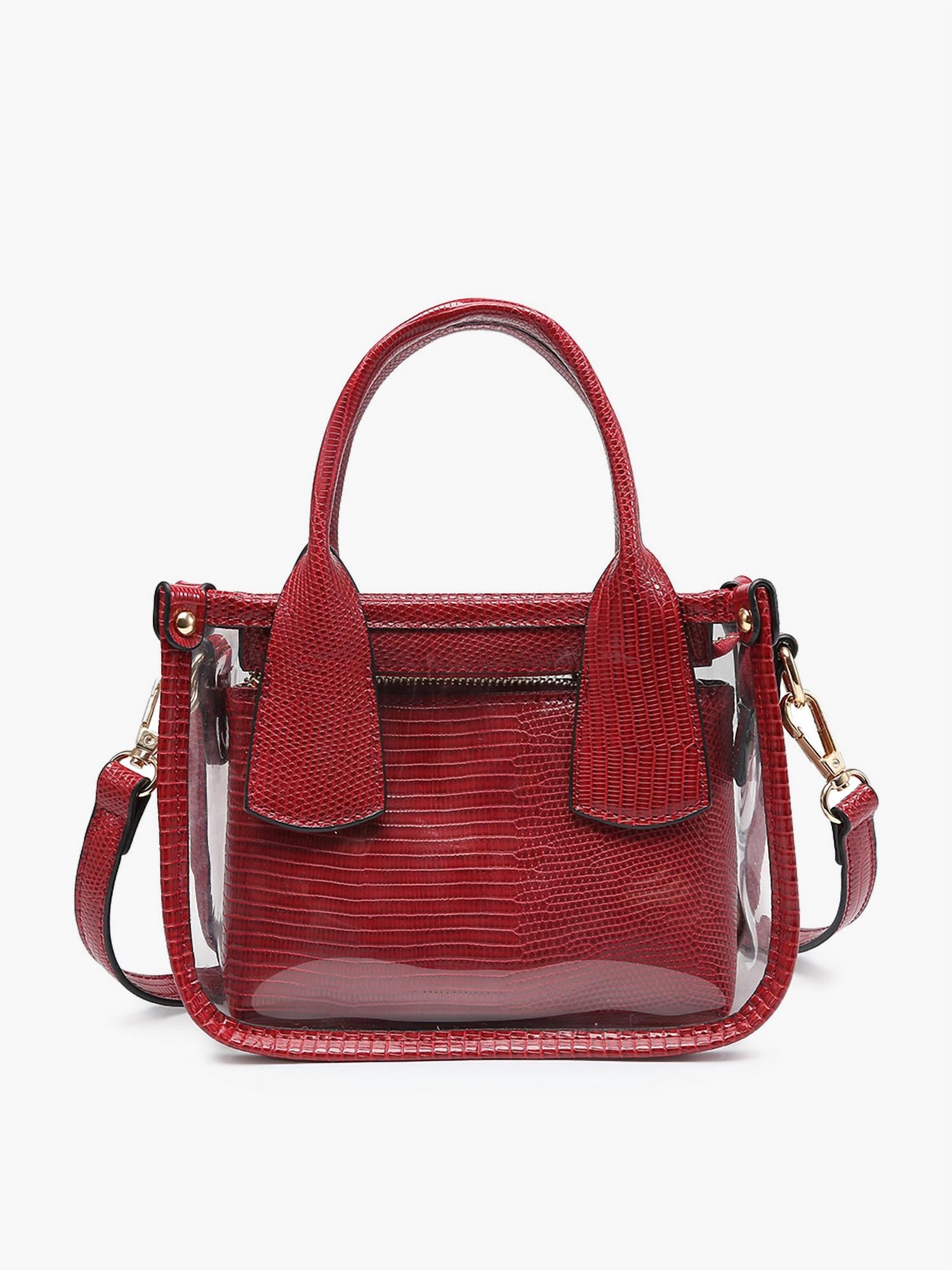 Jen & Co. - Women's Stacey Clear Satchel With Inner Bag