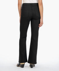 KUT FROM THE KLOTH Stella Fab Ab Flare Jean in black - women's jeans - detail view