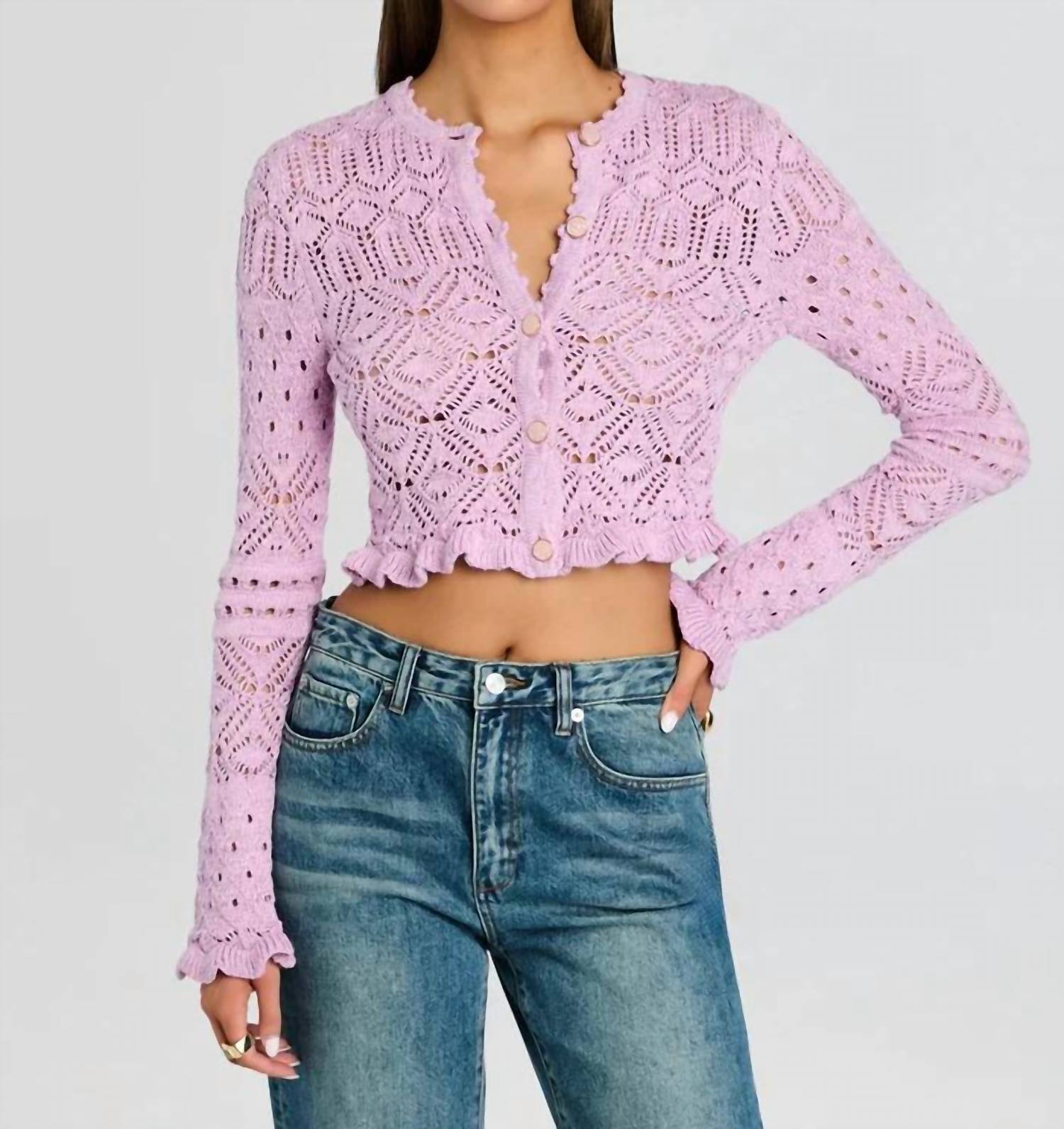Retrofete - Giuliana Crochet Cardigan