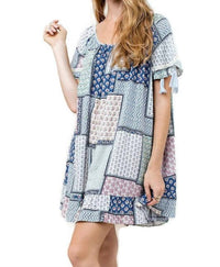 Kori - Folklore Tassel Mini Swing Dress