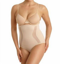 TC Fine Intimates Middle Manager Firm Control High-waist Brief in nude - women's intimate