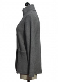 Compli K - Women's Long Sleeve Knit Jacket With Zipper