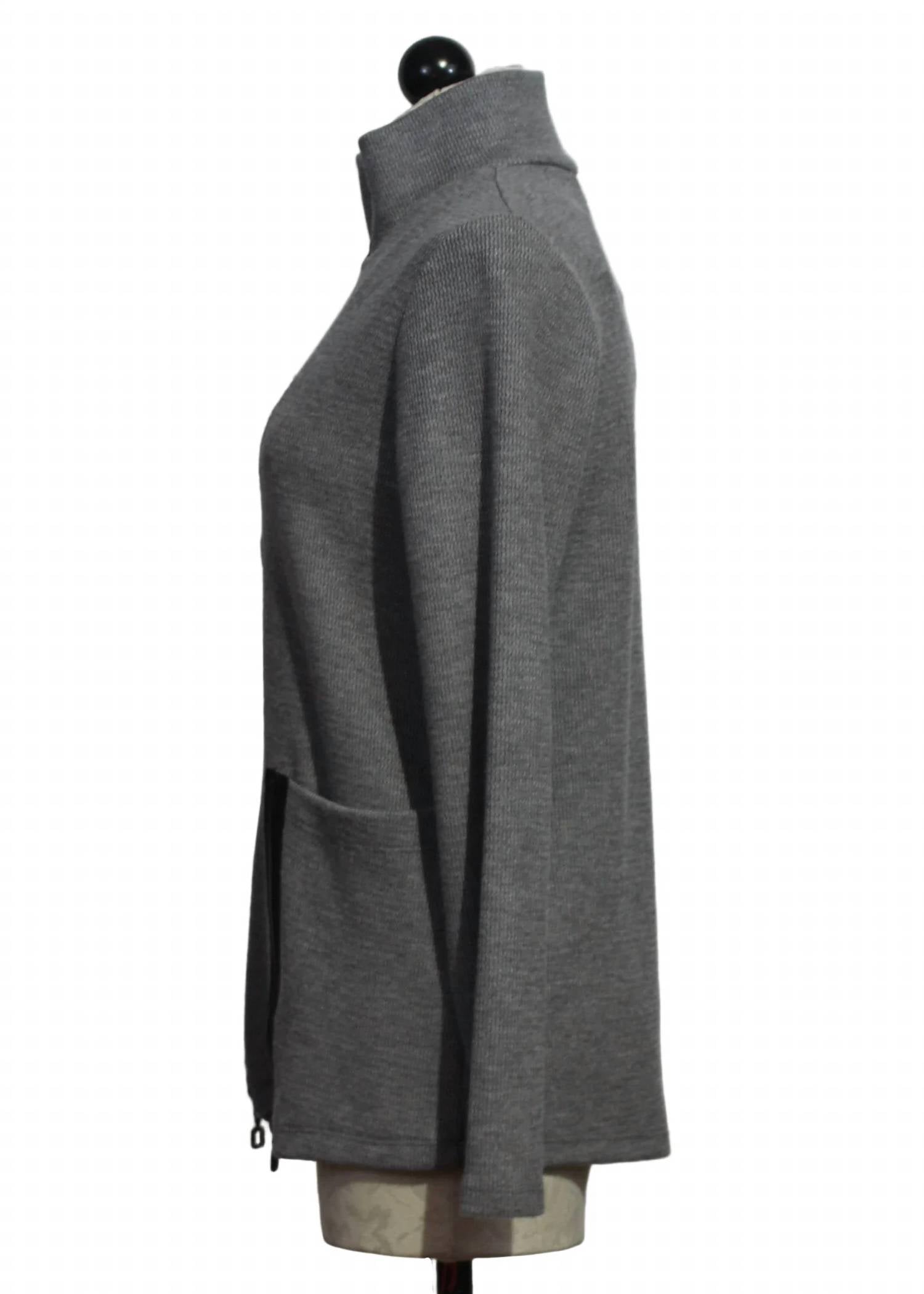 Compli K - Women's Long Sleeve Knit Jacket With Zipper