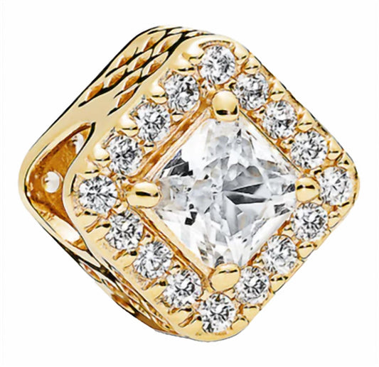 Pandora - Women's Square Crystal Charm