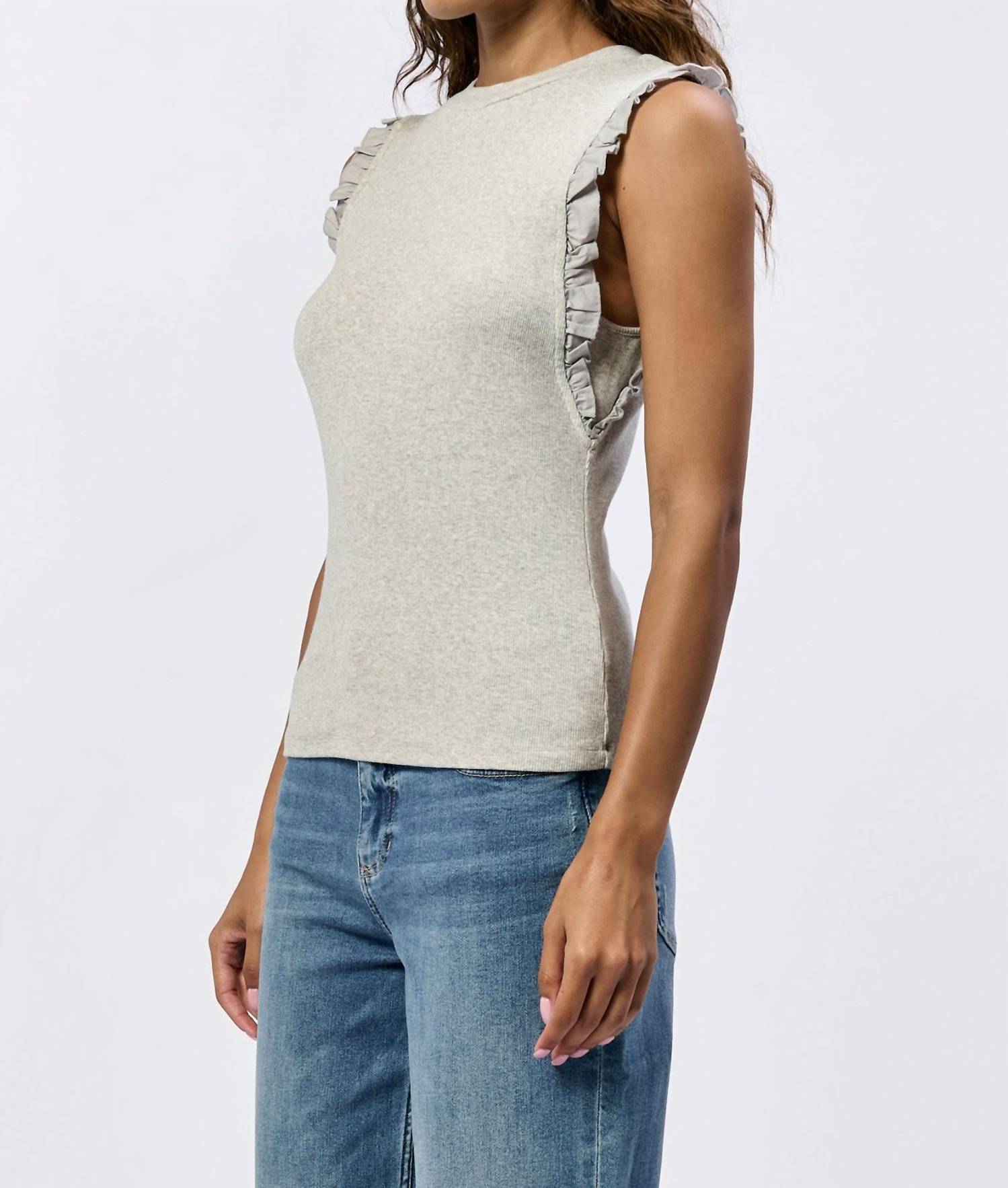 Dear John Denim - Bridget Ruffle Trim Tank Top