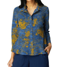 Habitat - Woodblock Flounce Shirt