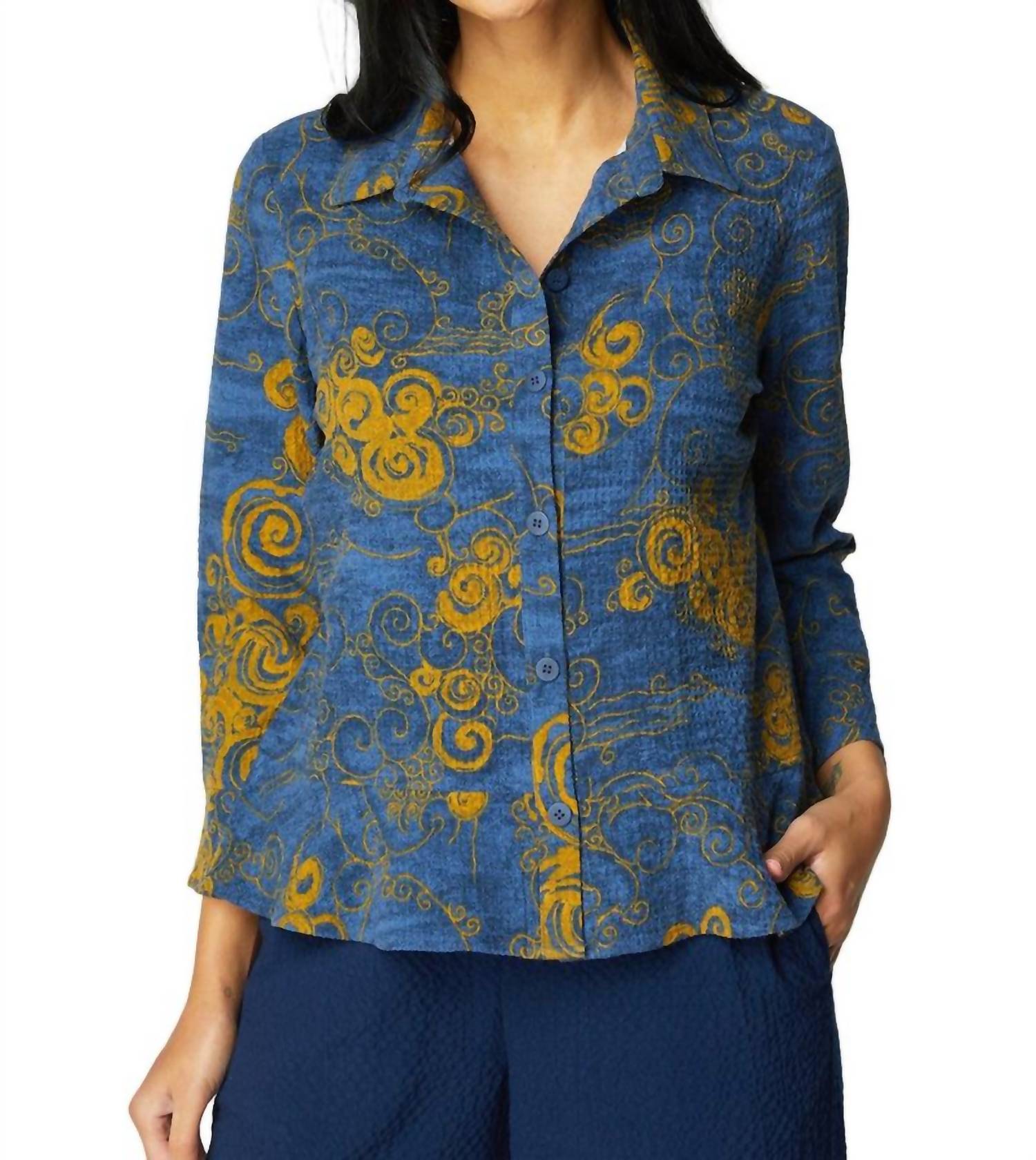 Habitat - Woodblock Flounce Shirt