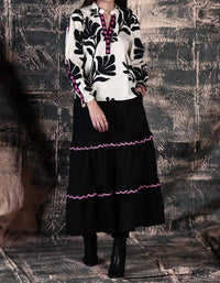 maude vivante Ella Skirt in black - women's skirt
