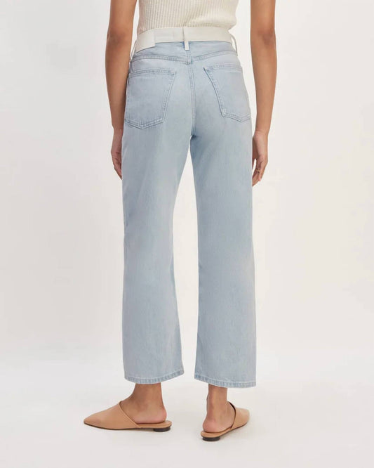 Everlane - Two Tone High Rise Straight Jean