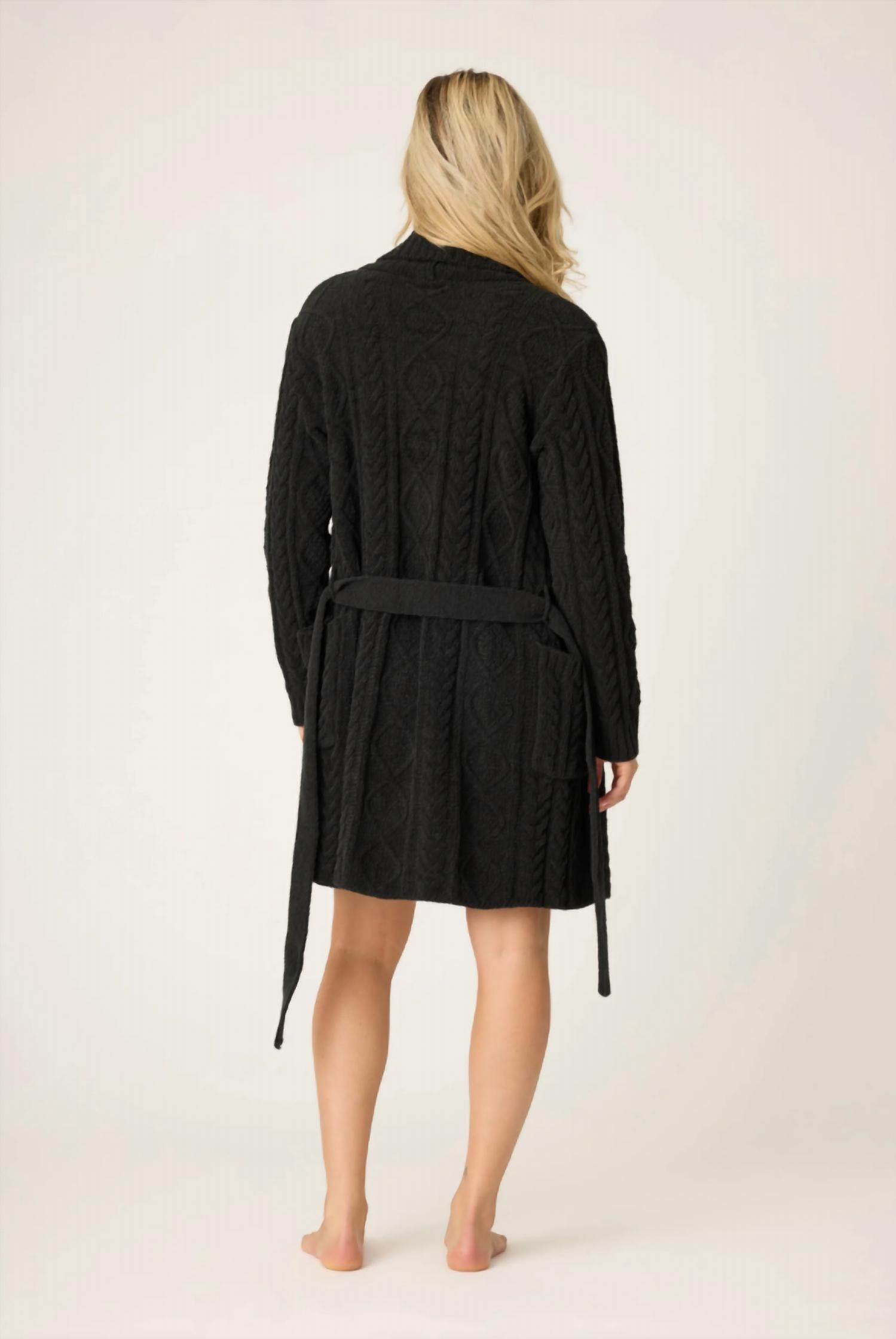 Pj Salvage - Cozy Chenille Cable Knit Robe
