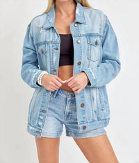 Risen - Loose Fit 90's Distressed Jacket