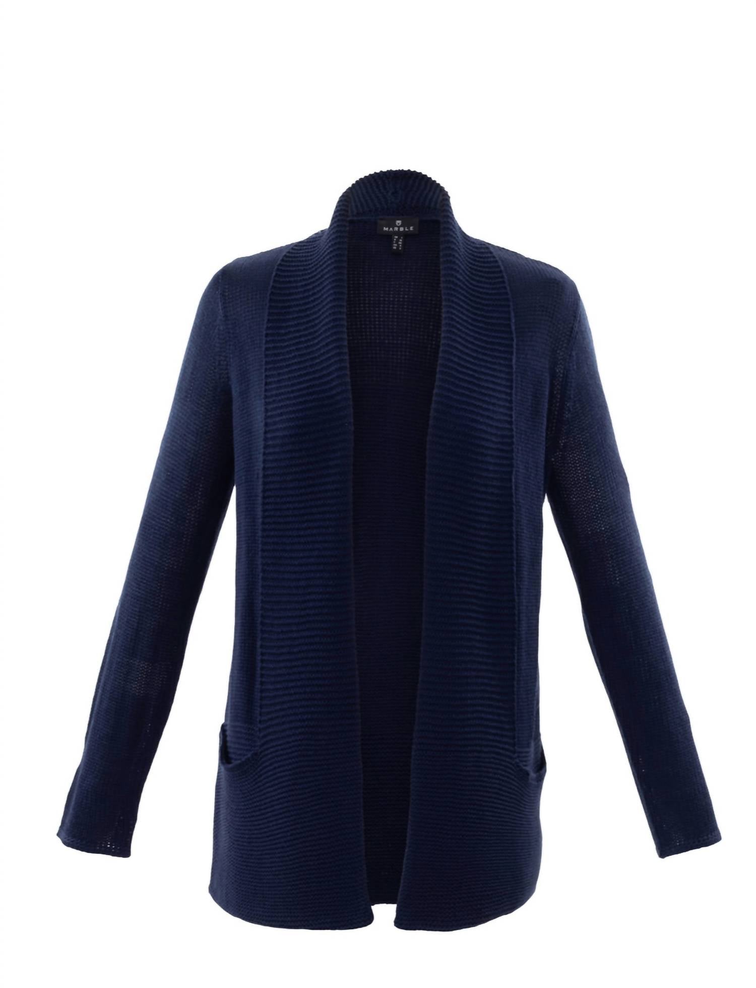 Marble - Women's Edge To Edge Longline Long Sleeve Cardigan
