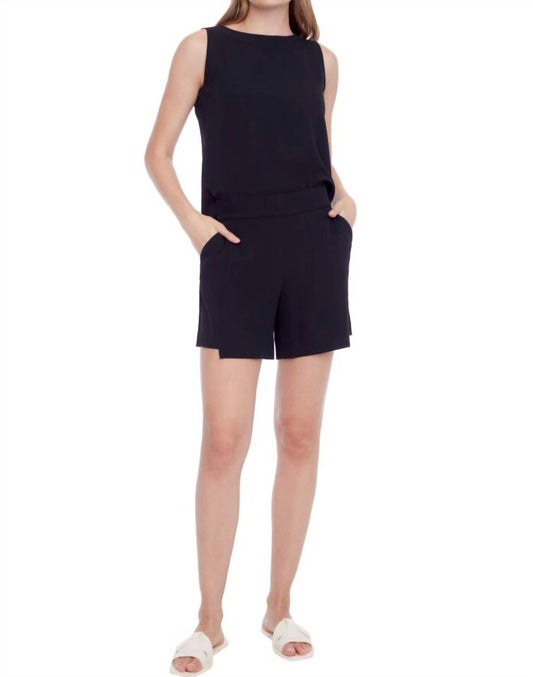 I Love Tyler Madison - Elowee Solid Vegan Silk Pleated Skort