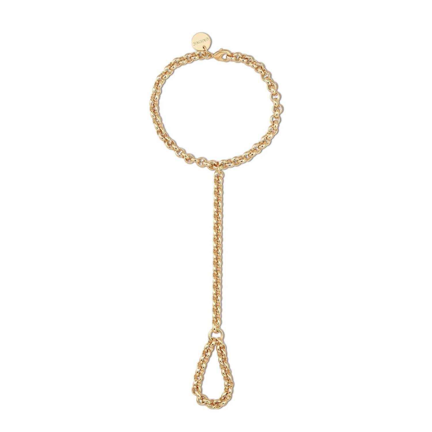 Eklexic - Women's Raya Hand Chain Bracelet
