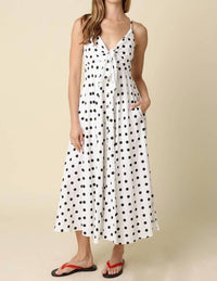 Olivaceous - Clara Polka Dot Maxi Dress