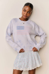 Loveshackfancy - Ty Flag Pullover Sweatshirt