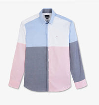 Eden Park - Oxford Cotton Colour-block Polo Shirt