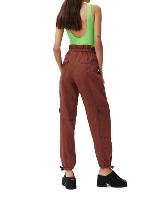 Ganni - 100% HEMP CARGO PANTS